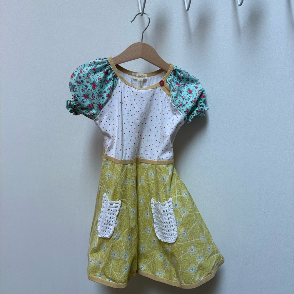 Floral Patchwork Kids Dress